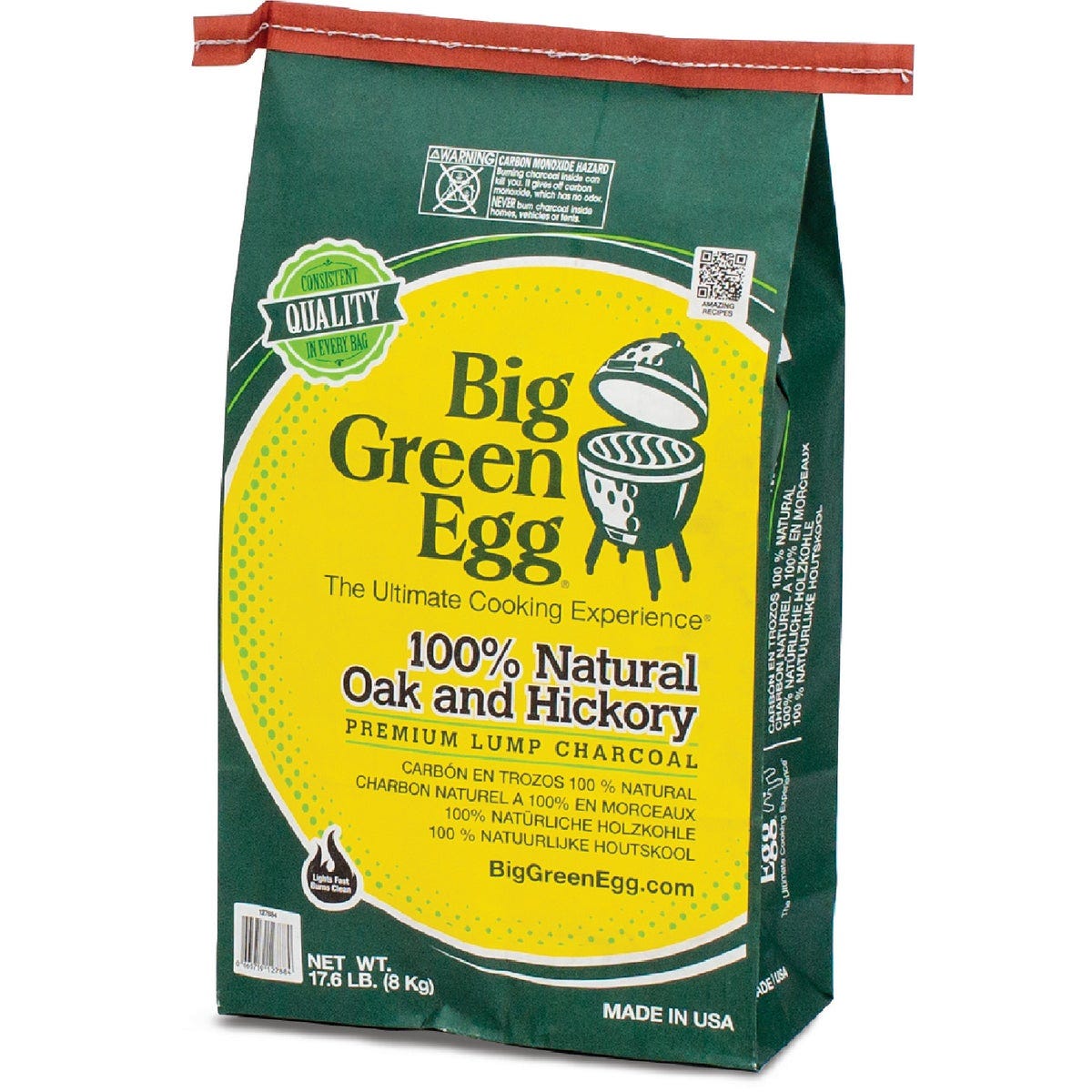 Big Green Egg 17.6 Lb. 100% Natural Oak & Hickory Lump Charcoal - photo 2