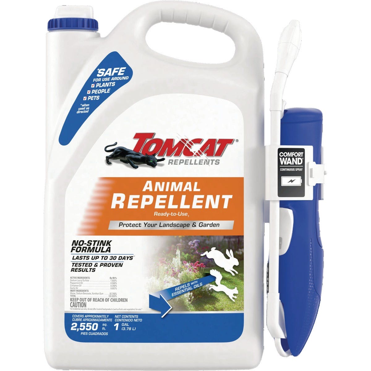 Tomcat 1 Gal. Ready To Use Animal Repellent with Comfort Wand Tomcat 1 Gal. Ready To Use Animal Repellent with Comfort Wand