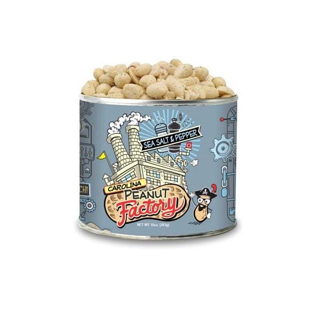 Peanut Factory 10 Oz. Sea Salt & Pepper Peanuts