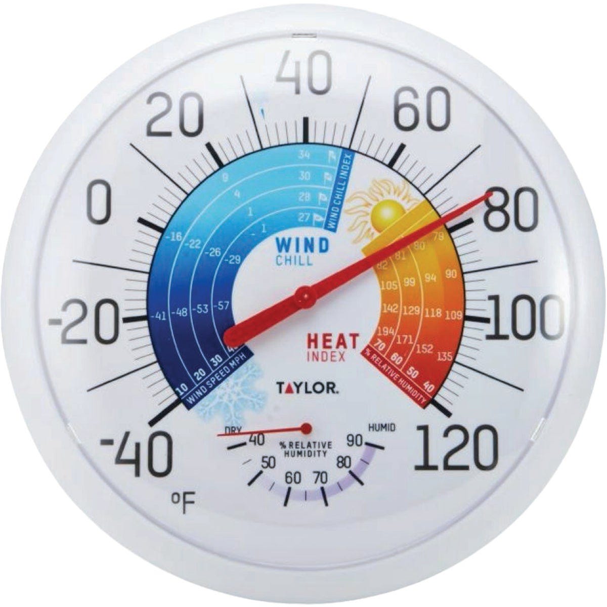 Taylor 13.25 In. Indoor/Outdoor Thermometer/Hygrometer/Wind Chill - photo 2 Taylor 13.25 In. Indoor/Outdoor Thermometer/Hygrometer/Wind Chill - photo 2