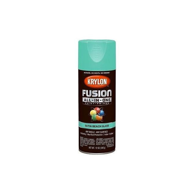 Krylon Fusion All-In-One 12 Oz. Satin Spray Paint, Beach Glass