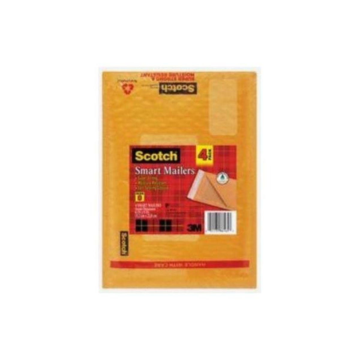 Scotch 6 In. x 9.25 In. Poly Bubble Mailer (4-Pack)