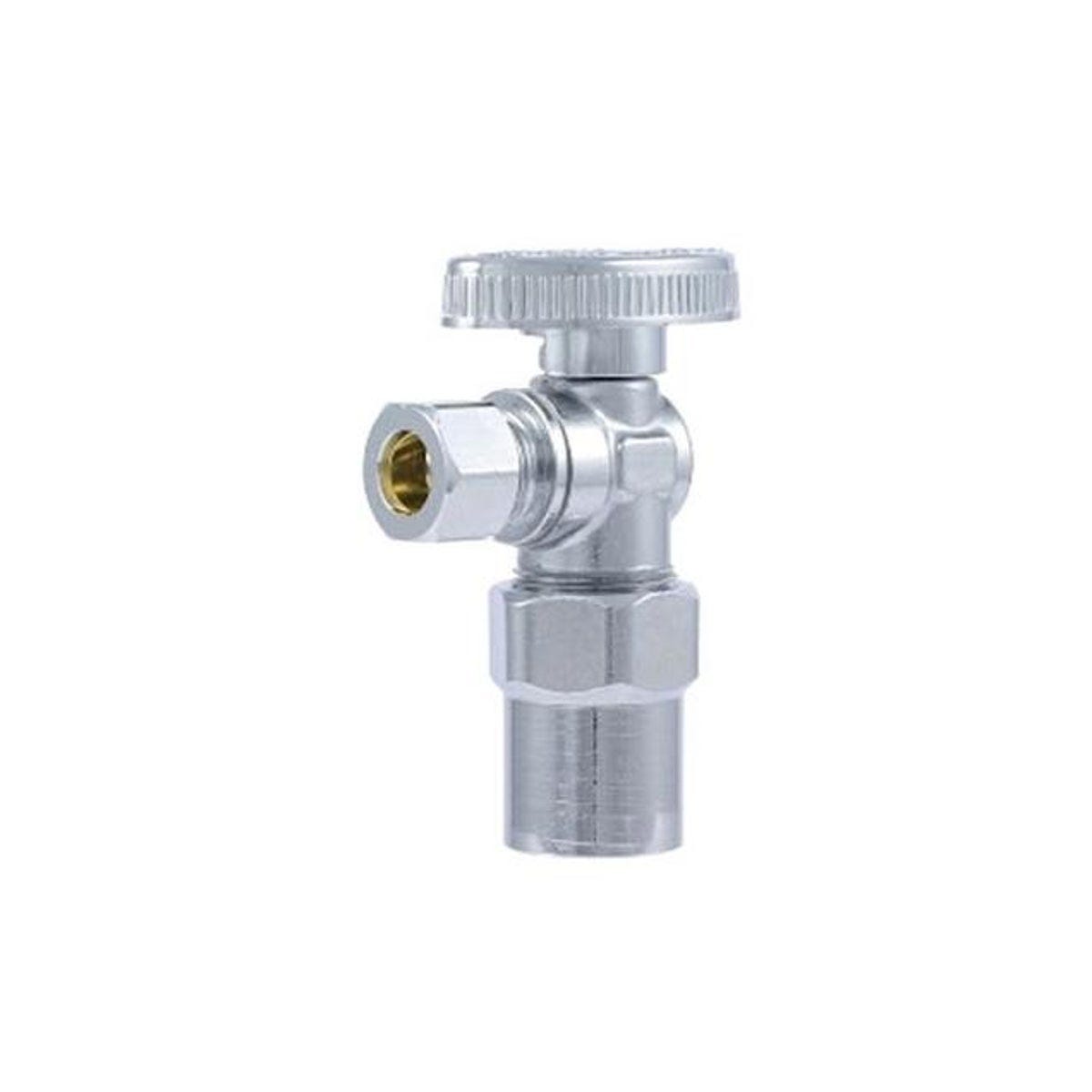 SharkBite 1/2 In. x 3/8 In. Brass Ball Angle Valve SharkBite 1/2 In. x 3/8 In. Brass Ball Angle Valve