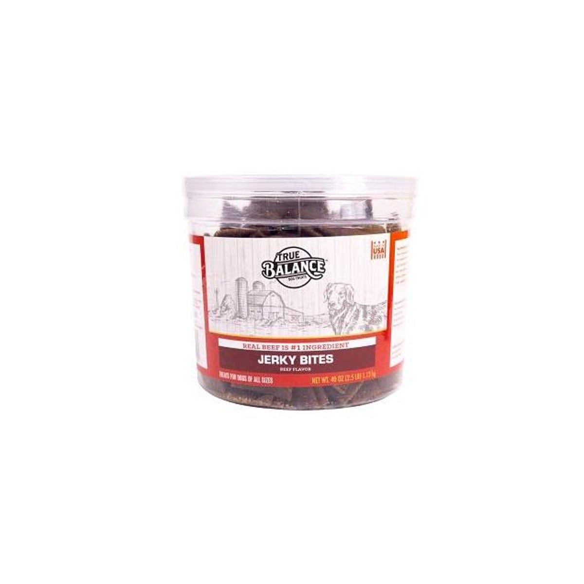 True Balance 40 Oz. Beef Jerky Bites Dog Treats