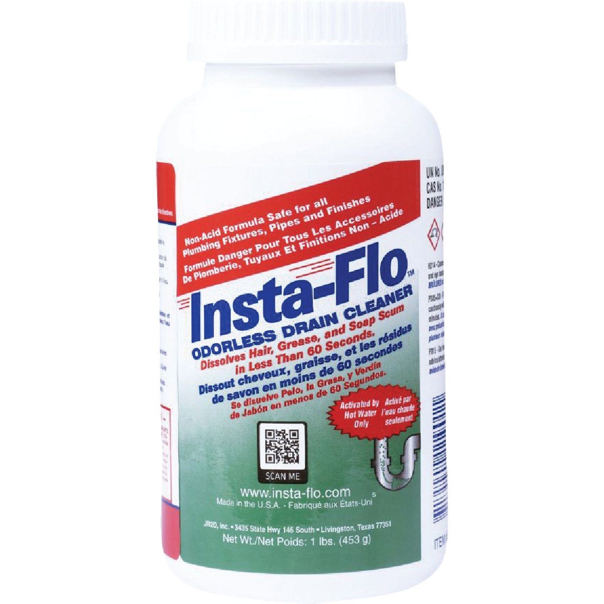 Insta-Flo 1 Lb. Crystal Drain Cleaner