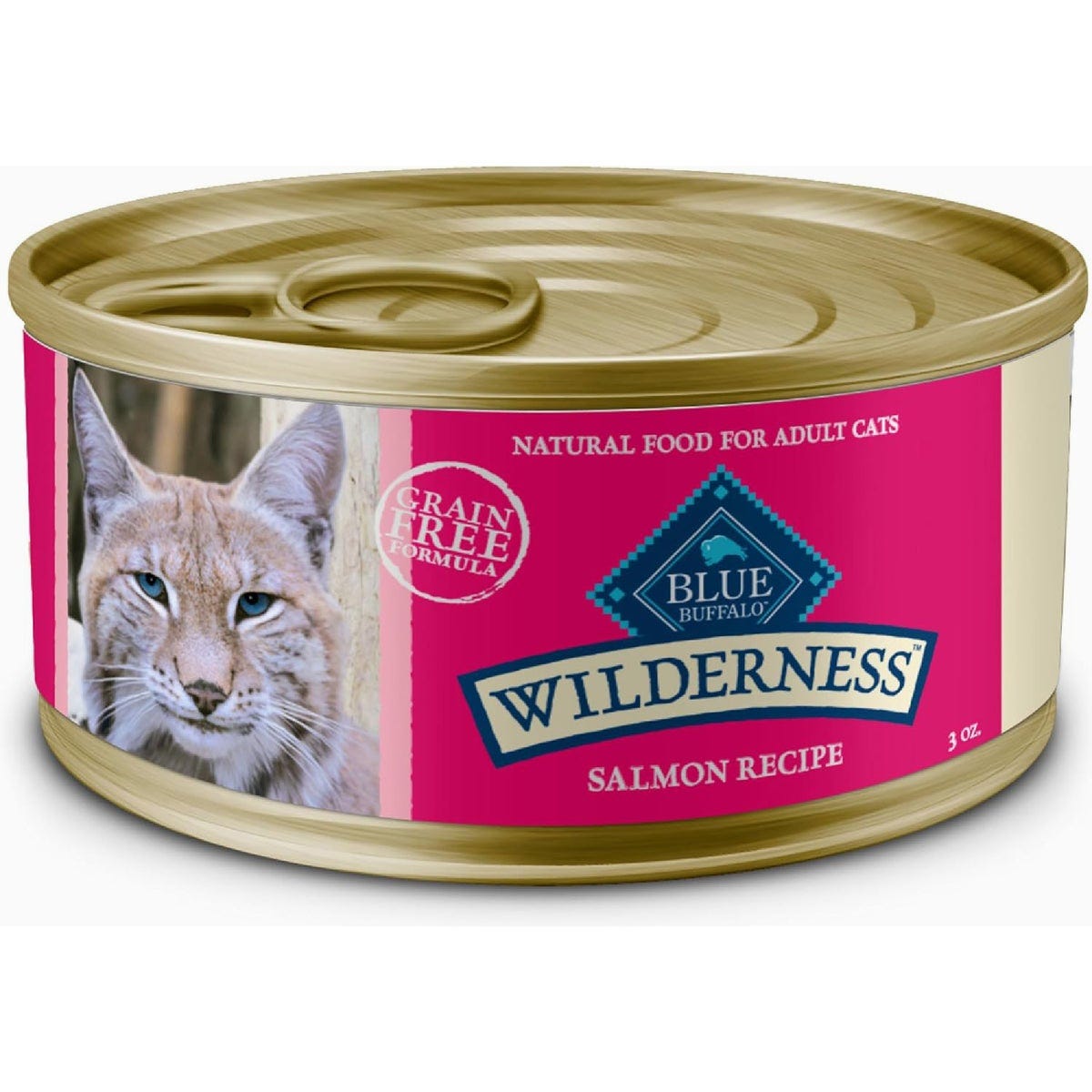 Blue Buffalo Wilderness 3 Oz. Adult High Protein Grain Free Salmon Pate Wet Cat Food