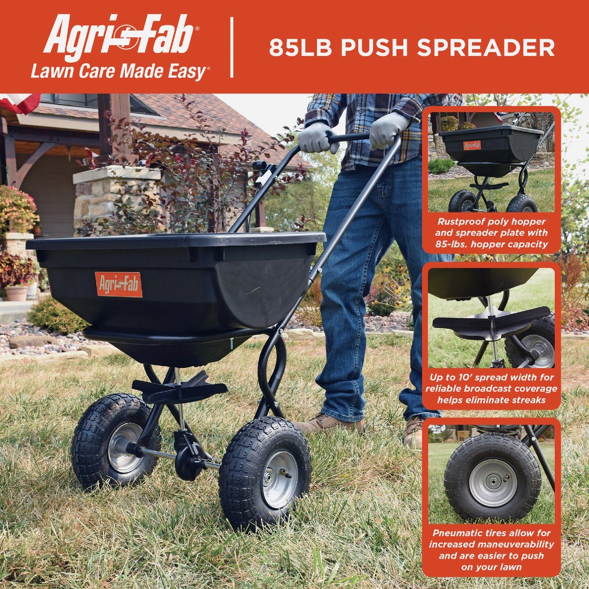 Agri-Fab 85 Lb. Push Broadcast Spreader - photo 7 Agri-Fab 85 Lb. Push Broadcast Spreader - photo 7