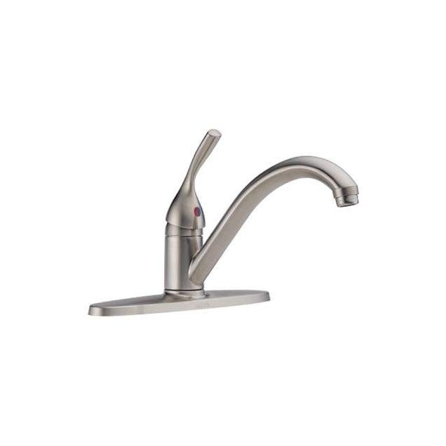 Delta Stainless Steel Classic Single-Handle Kitchen Faucet Delta Stainless Steel Classic Single-Handle Kitchen Faucet
