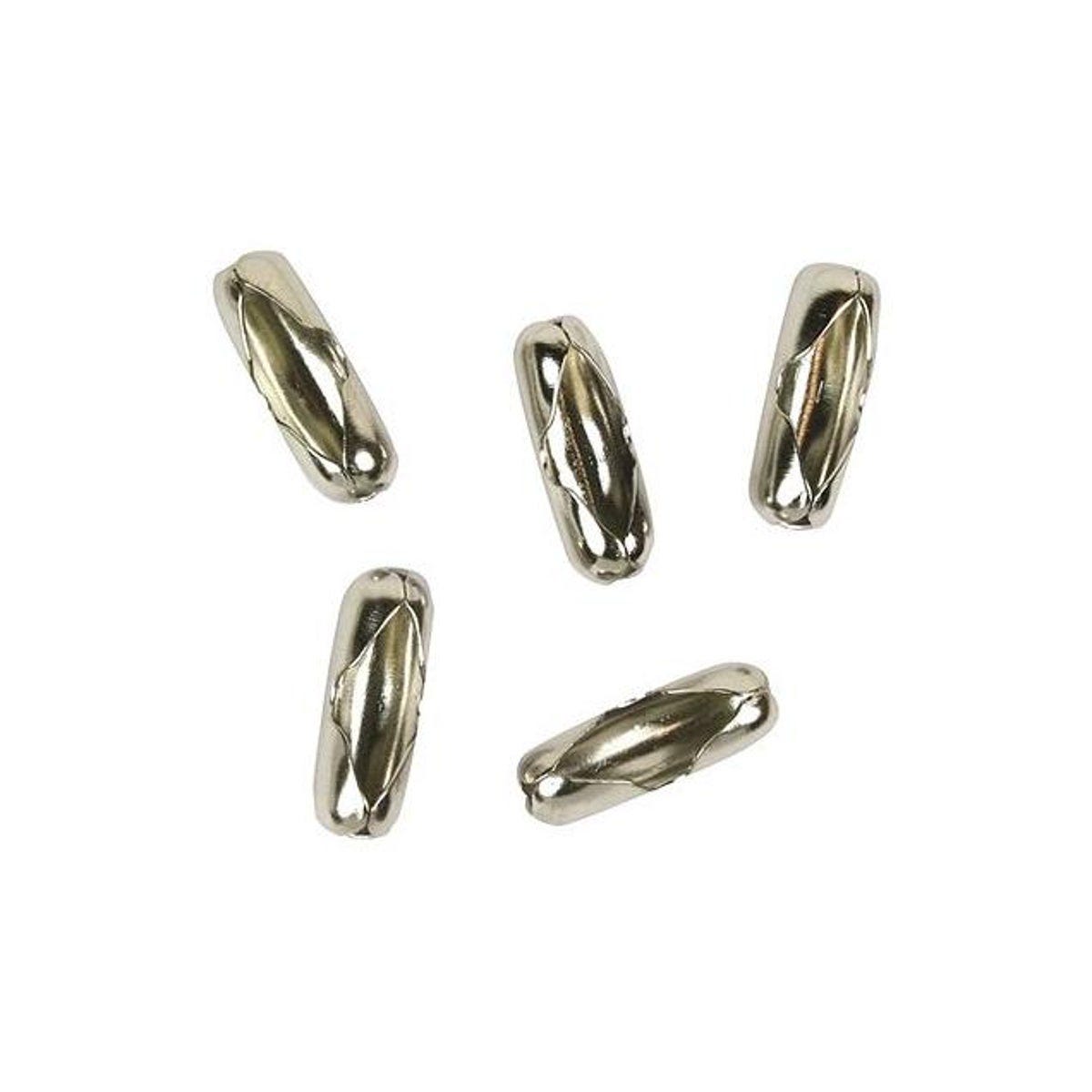 Jandorf #6 Nickel-Plated Lamp Chain Connector (5-Pack)