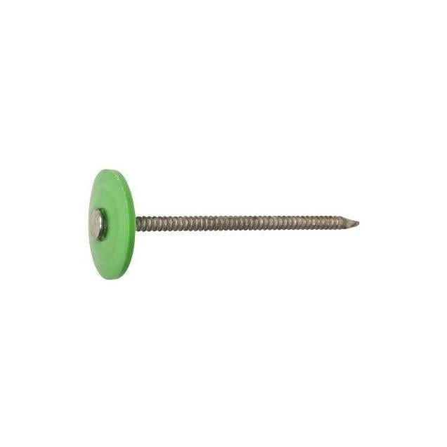 Hillman Fasn-Rite 1-1/4 In. 12-Gauge 250-Ct. Galvanized Plastic-Cap Roofing Nails