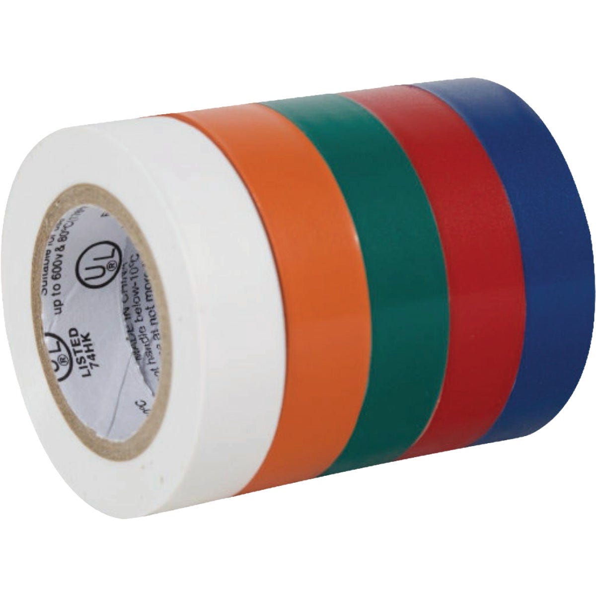 Duck Brand 0.75 In. x 20 Ft. x 7 mil Multi-Color Professional Electrical Tape (5-Pack) - photo 2 Duck Brand 0.75 In. x 20 Ft. x 7 mil Multi-Color Professional Electrical Tape (5-Pack) - photo 2