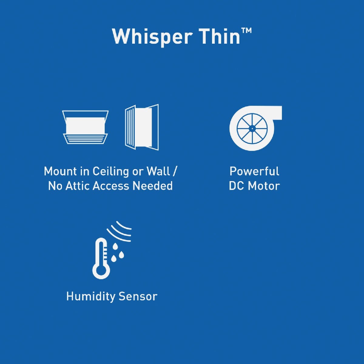 Panasonic Whisper Thin 80/100 CFM Bathroom Exhaust Fan with Humidity Sensing - photo 3 Panasonic Whisper Thin 80/100 CFM Bathroom Exhaust Fan with Humidity Sensing - photo 3