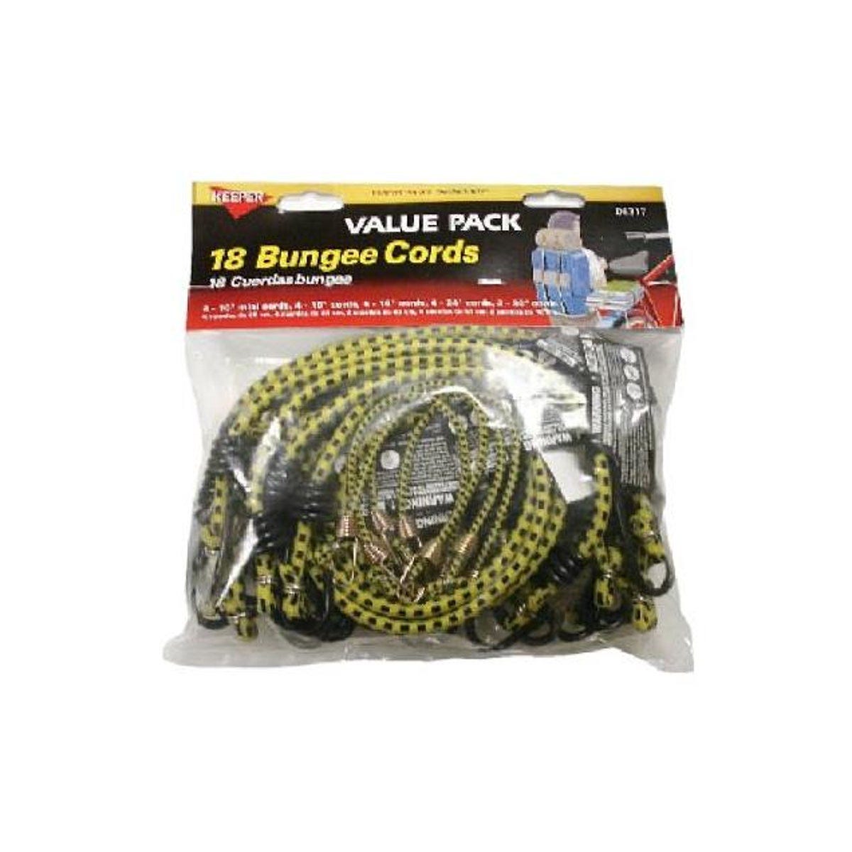 Keeper Bungee Cord Assortment (18-Piece)
