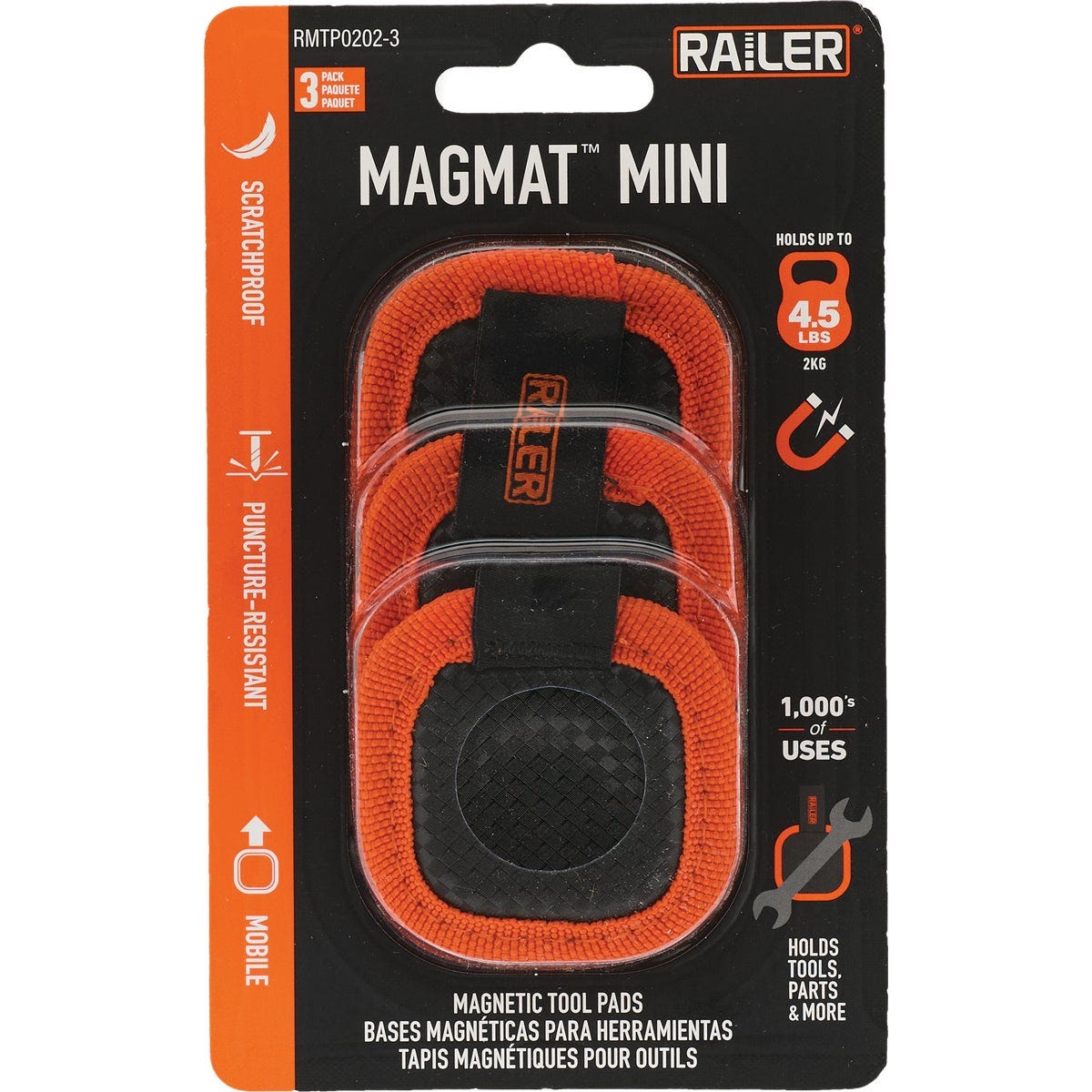Railer 2 In. x 2 In. MagMat Mini Premium Magnetic Mini Tool Mat (3-Pack) - photo 2 Railer 2 In. x 2 In. MagMat Mini Premium Magnetic Mini Tool Mat (3-Pack) - photo 2