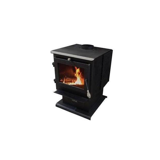 Cleveland Iron Works Huron 2500 Sq. Ft. Matte Black Wood Stove