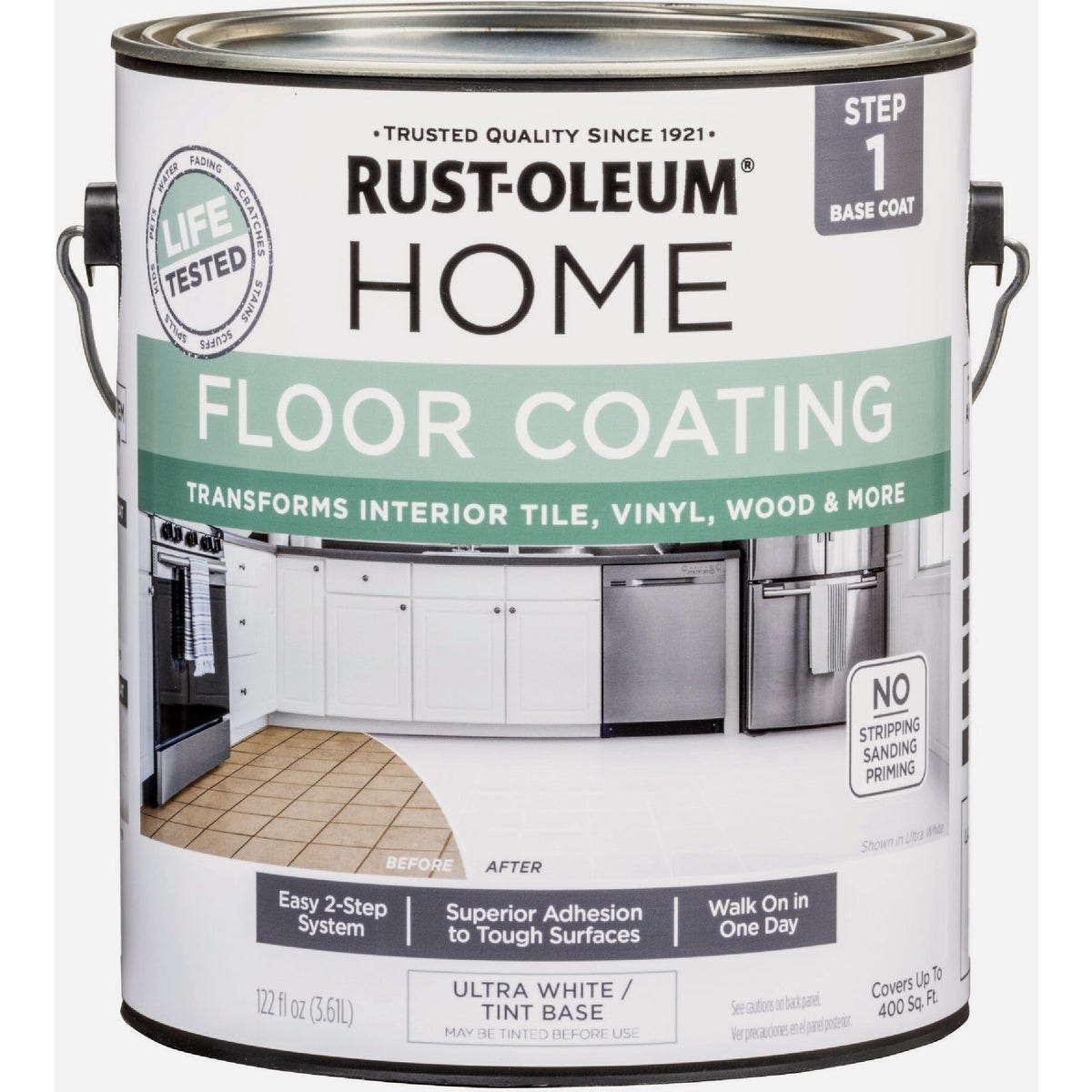 Rust-Oleum Home Floor Coating, Matte Ultra White Tint Base, 1 Gallon - photo 2 Rust-Oleum Home Floor Coating, Matte Ultra White Tint Base, 1 Gallon - photo 2