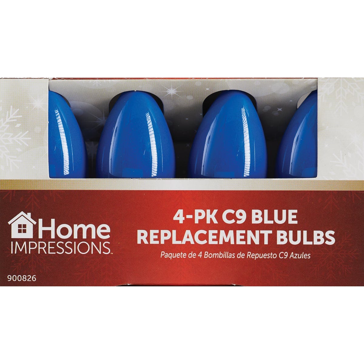 Home Impressions C9 Blue Ceramic 125V Replacement Light Bulb (4-Pack) - photo 2