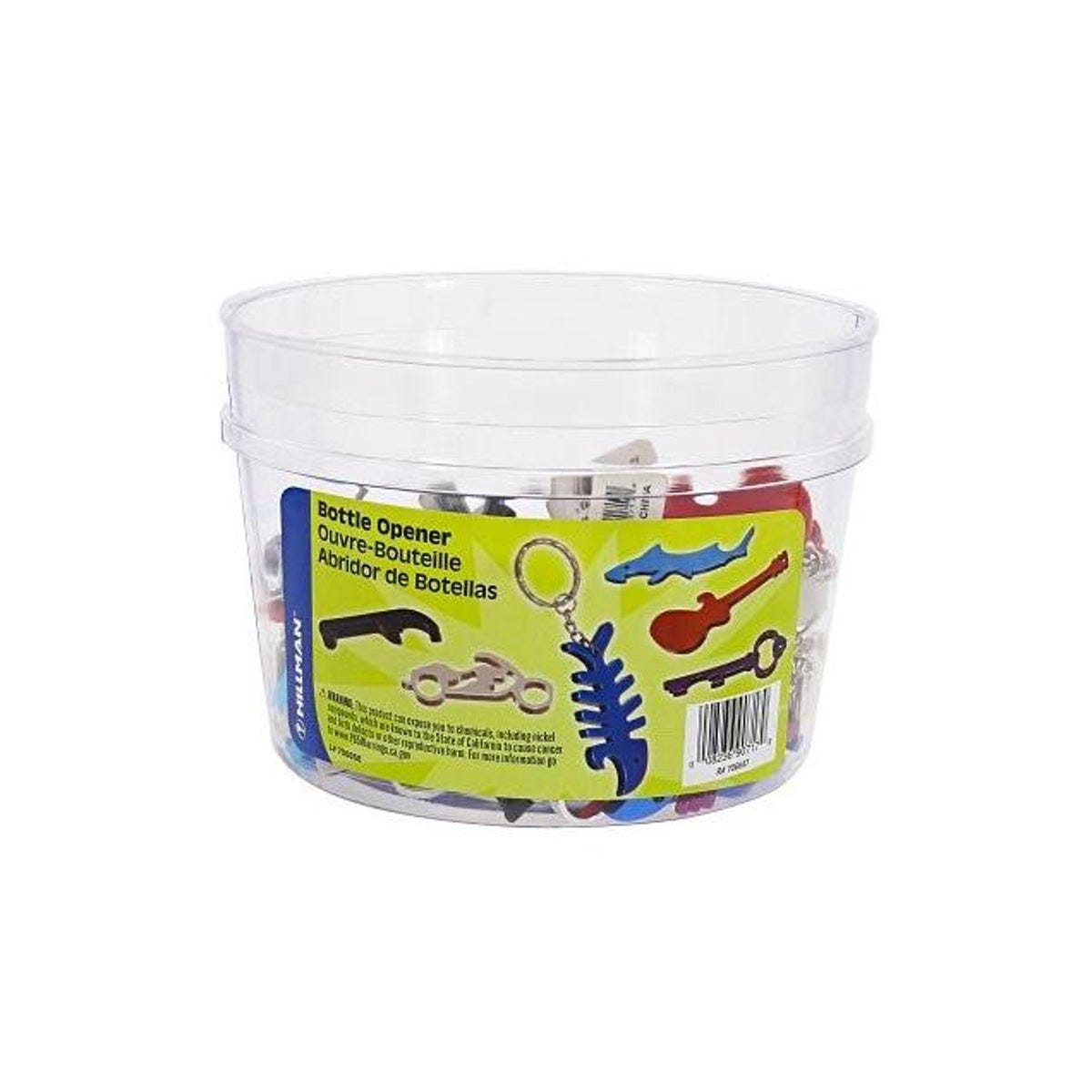 Hillman 1 In. Assorted Shapes & Colors Metal Bottle Opener & Key Ring - photo 2