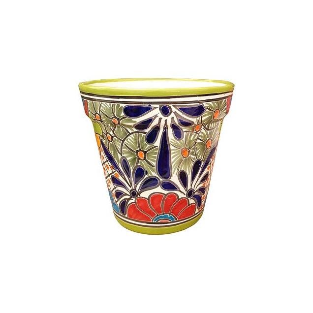 Avera Products 5.5 In. Double-Fired Hand-Painted Cono Ceramic Planter Avera Products 5.5 In. Double-Fired Hand-Painted Cono Ceramic Planter