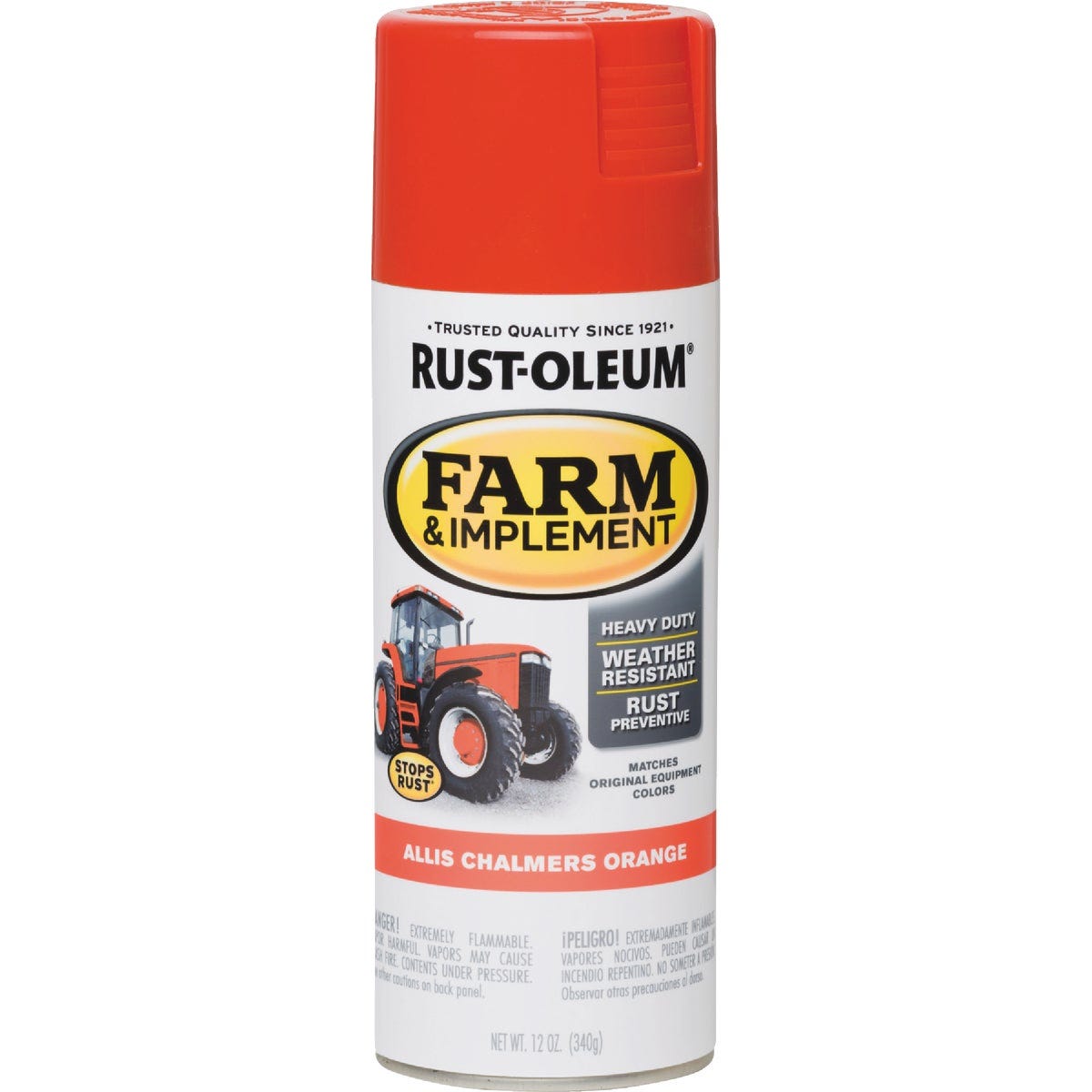 Rust-Oleum 12 Oz. Allis Chambers Orange Farm & Implement Spray Paint - photo 2