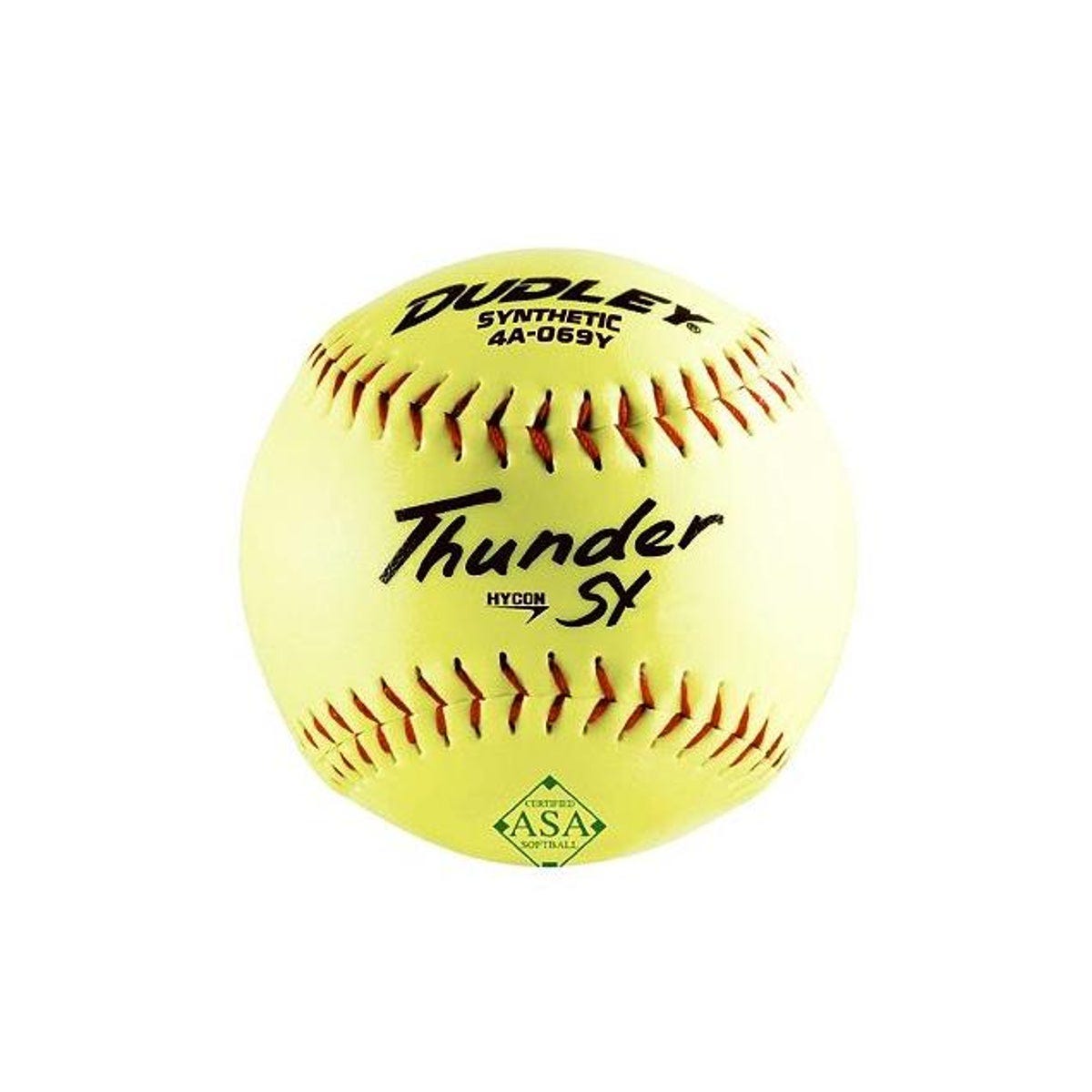 Dudley 12 In. ASA Thunder SY Softball (6-Pack) Dudley 12 In. ASA Thunder SY Softball (6-Pack)