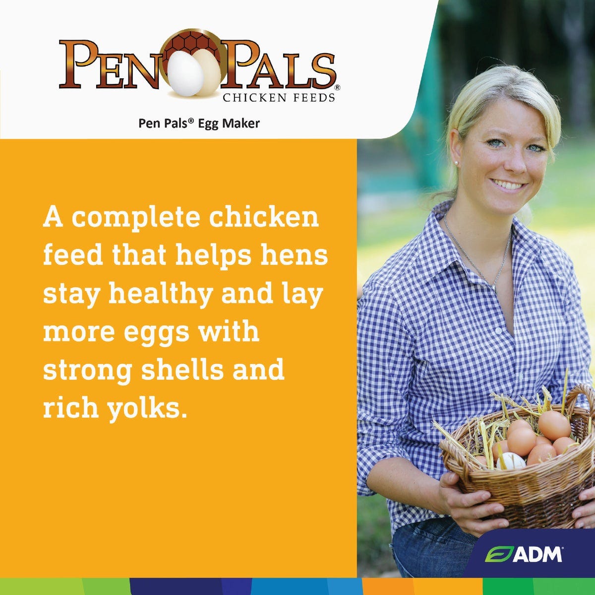 ADM Pen Pals 50 Lb. Egg Maker Chicken Feed Pellets - photo 7
