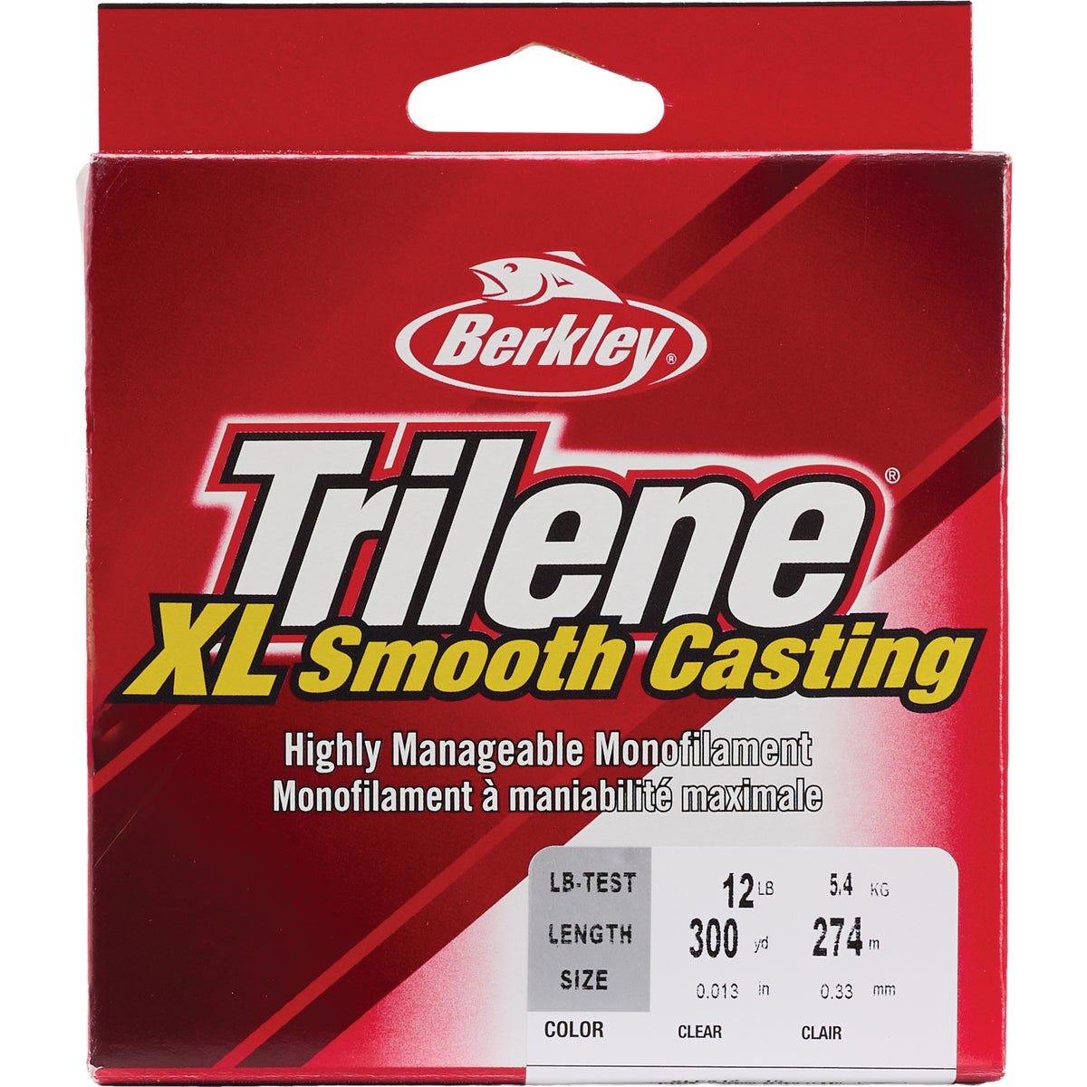 Berkley Trilene XL 12 Lb. 300 Yd. Clear Monofilament Fishing Line