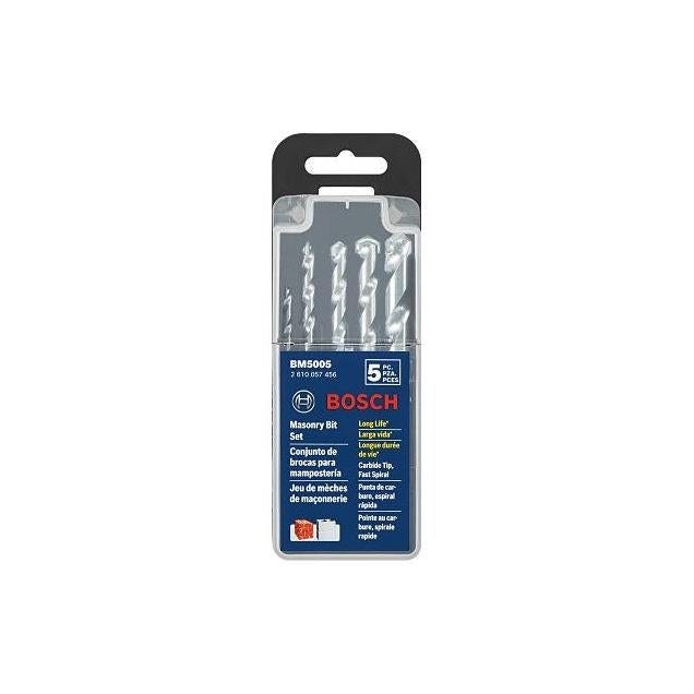 Bosch 5-Piece Masonry Drill Bit Set Bosch 5-Piece Masonry Drill Bit Set