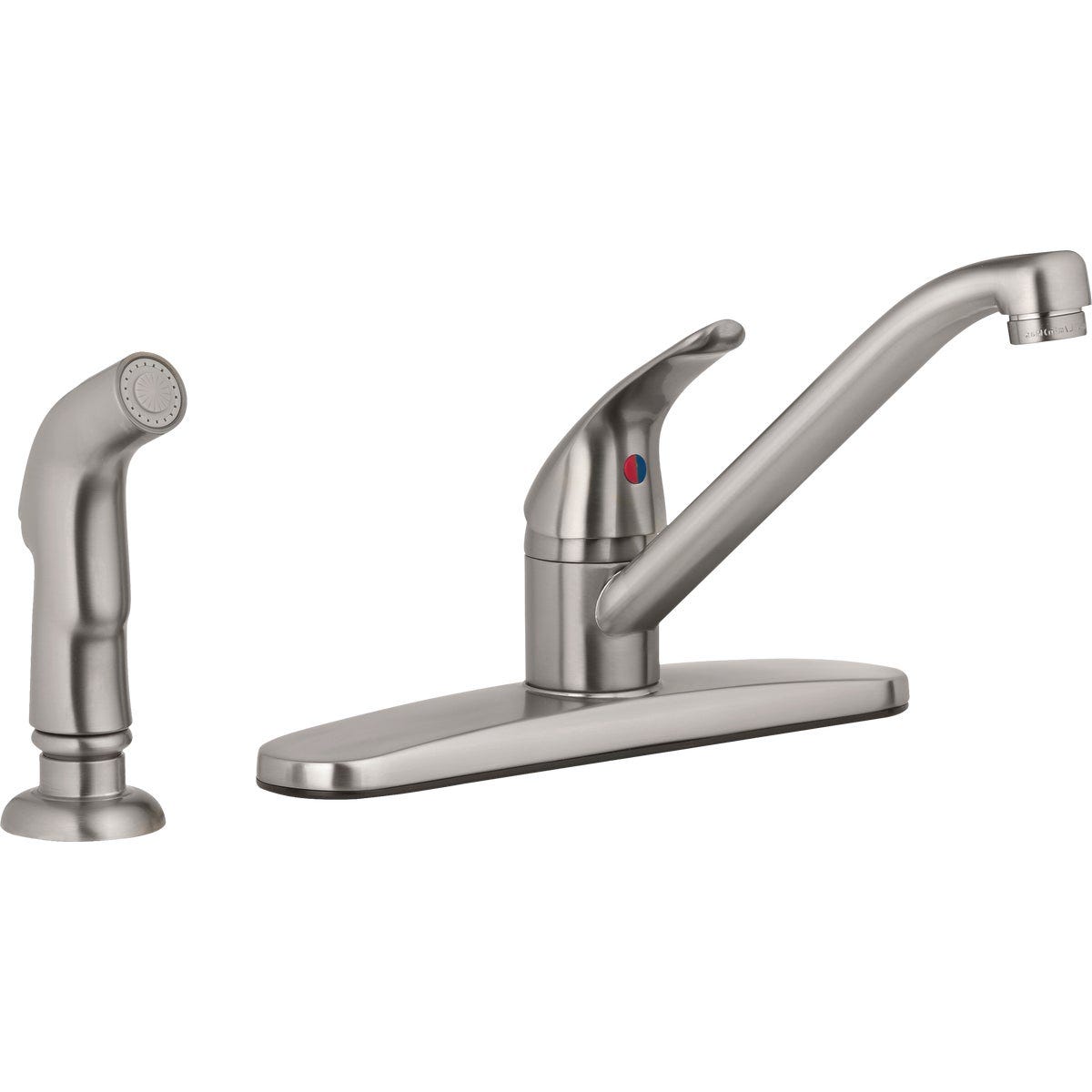 Homepointe PVD Single Lever Handle Kitchen Faucet, Brushed Nickel Homepointe PVD Single Lever Handle Kitchen Faucet, Brushed Nickel
