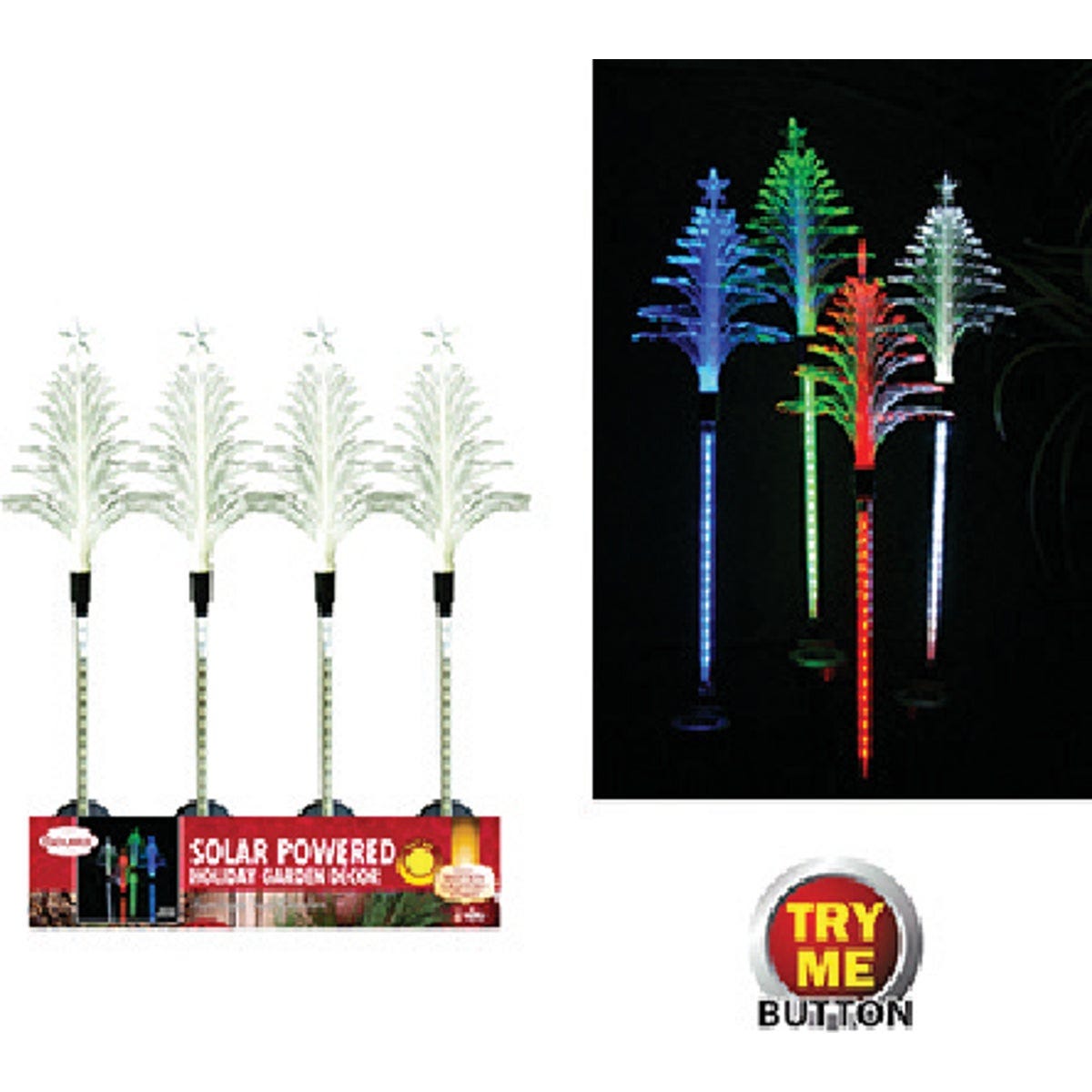 Alpine 40 In. LED Solar Fiber Optic Tree Holiday Garden Stake - photo 2