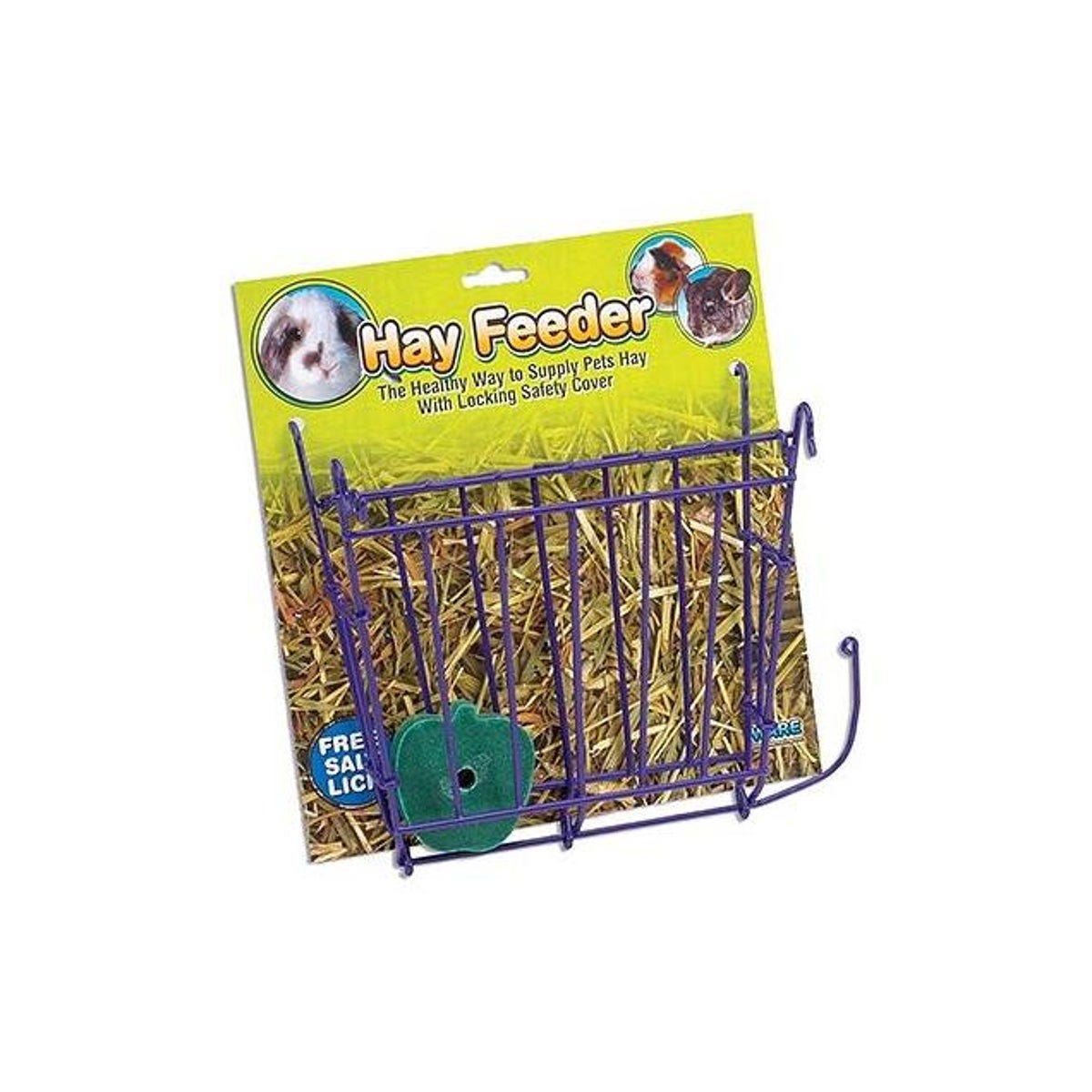 critterWARE Hay Feeder With Salt Lick, Assorted Colors critterWARE Hay Feeder With Salt Lick, Assorted Colors