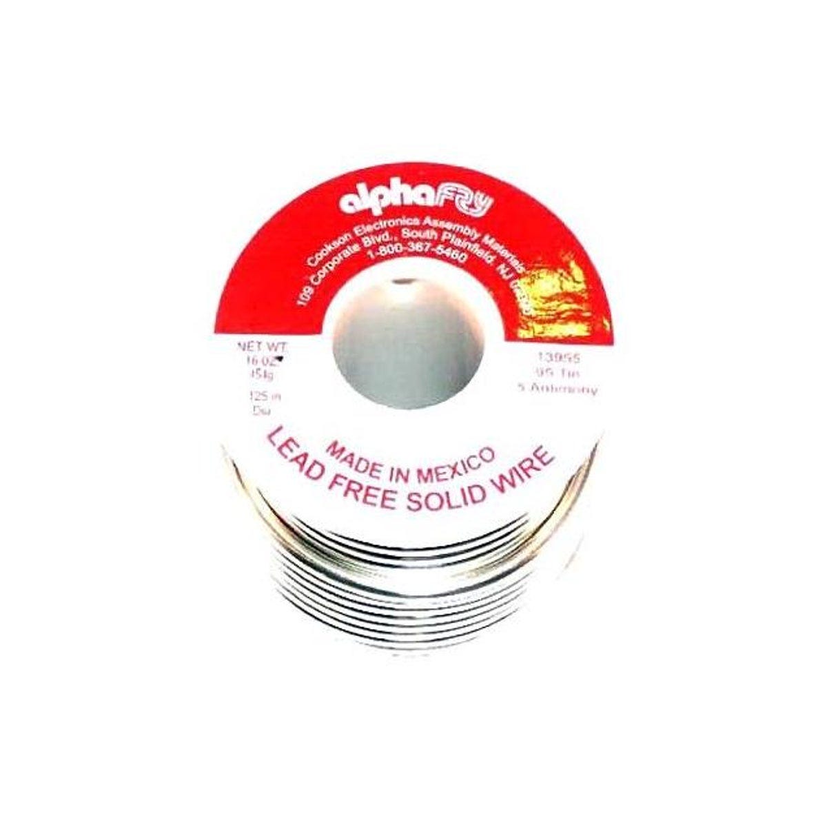 Alpha Metals 16 Oz. .125 Dia. Lead-Free General-Purpose Solder Alpha Metals 16 Oz. .125 Dia. Lead-Free General-Purpose Solder