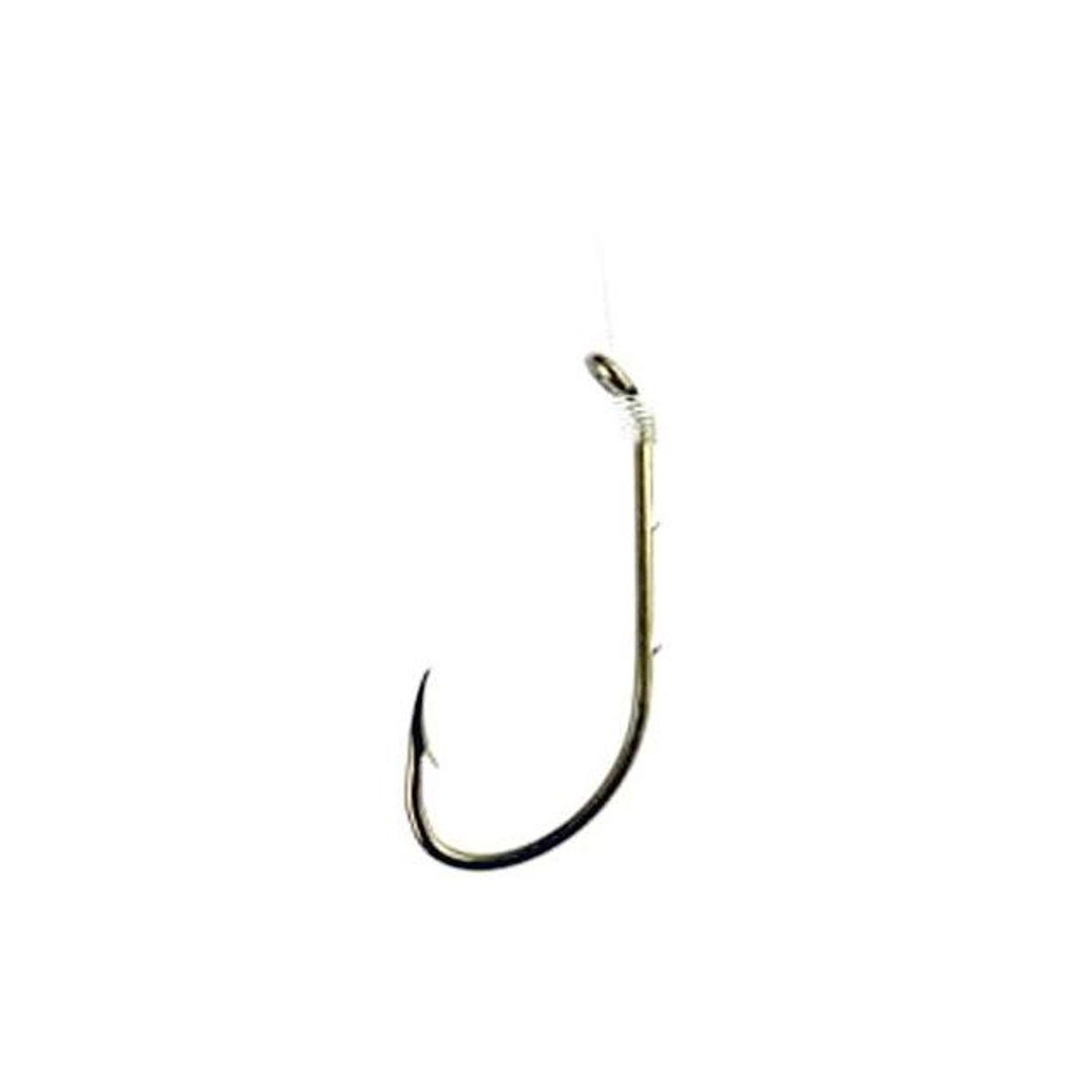 Eagle Claw Size 4 Bronze Snelled Fish Hook (6-Pack)