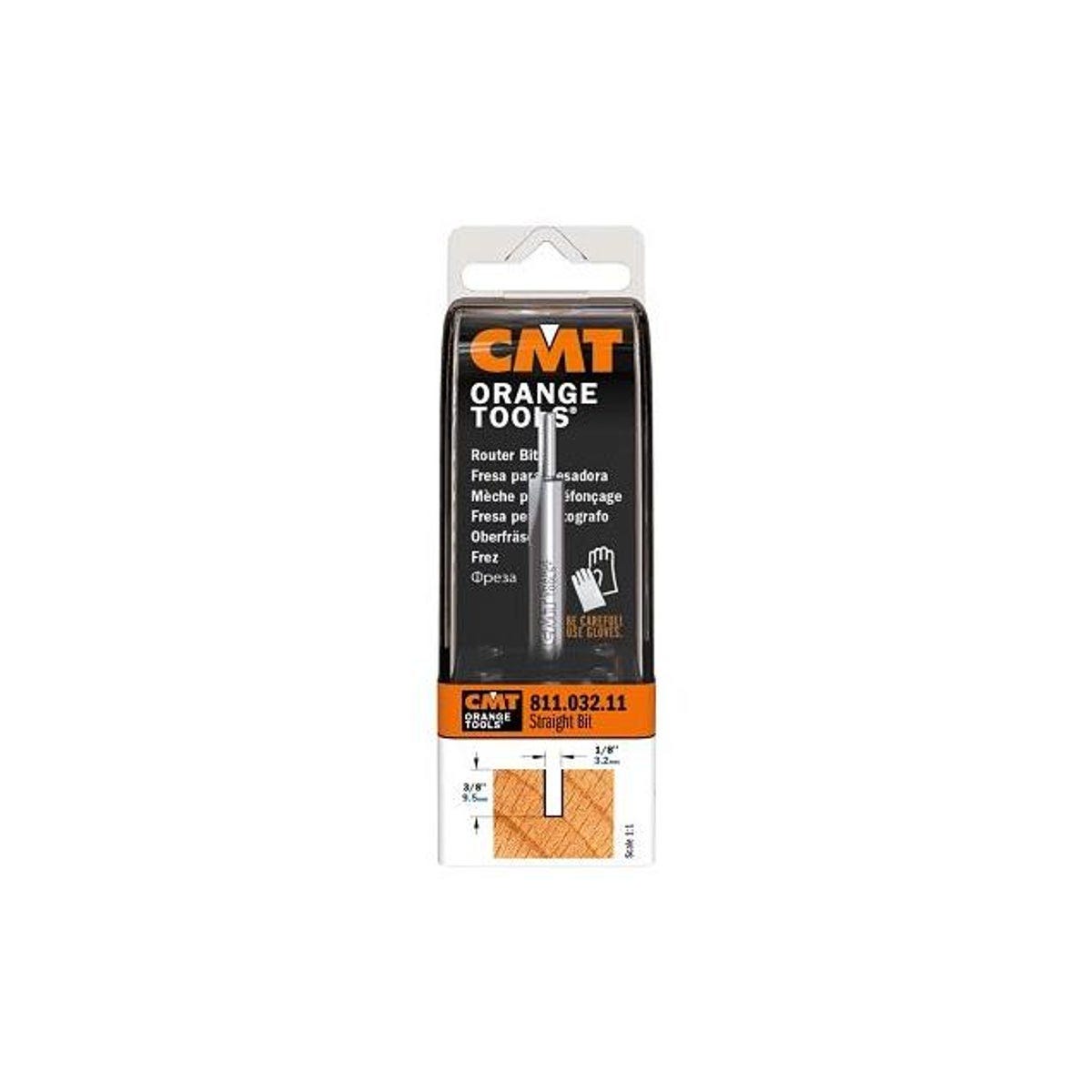 CMT Orange Tools 1/8 In. 1/4 In. Shank Solid Carbide Straight Router Bit - photo 2