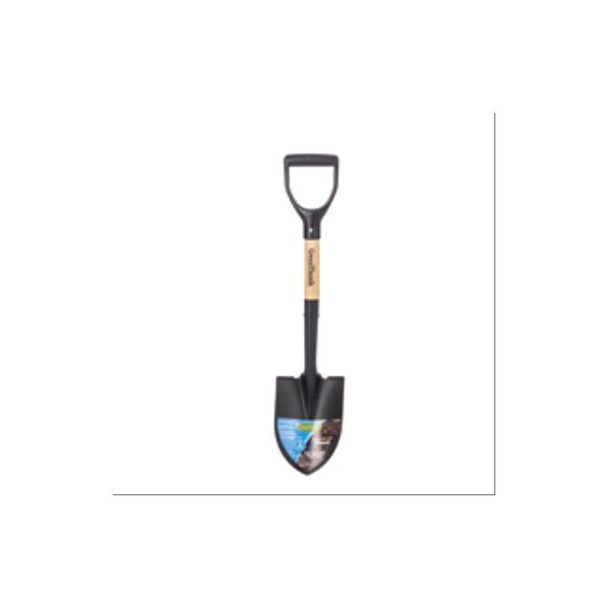 Round Point Mini Shovel with D-Grip Wood Handle Round Point Mini Shovel with D-Grip Wood Handle