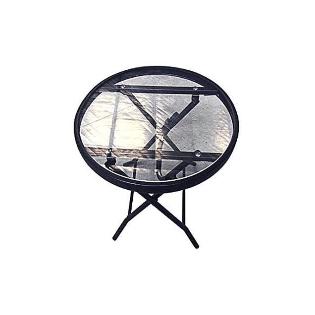 Four Seasons Courtyard 16 In. Round Steel Marbella Side Table