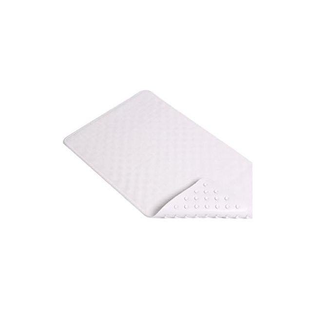 Kittrich 16 In. x 28 In. White Rubber Shells Bath Mat Kittrich 16 In. x 28 In. White Rubber Shells Bath Mat