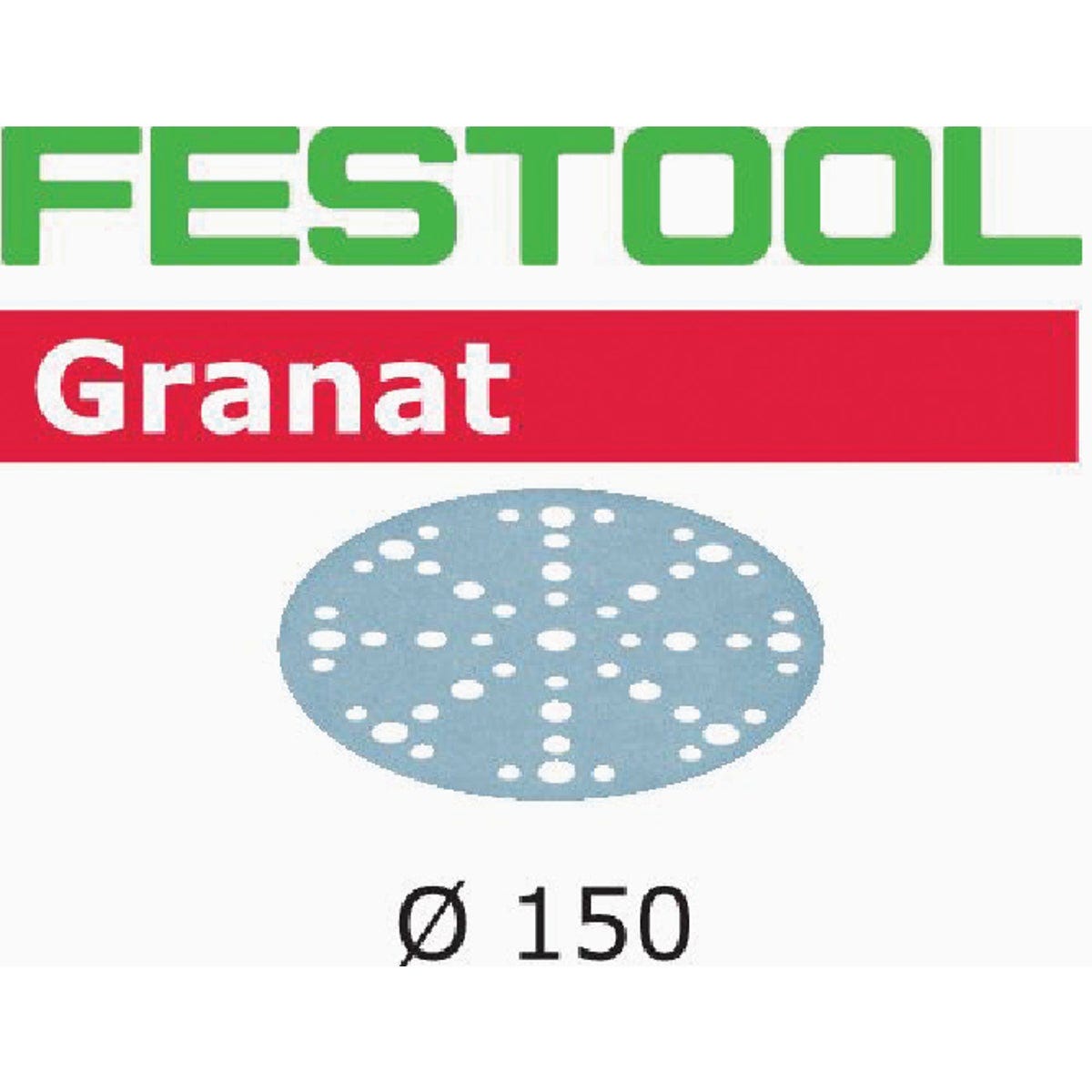 Festool STF D150/48 P60 GR/50 Granat Vented Sanding Disc (50-Pack)