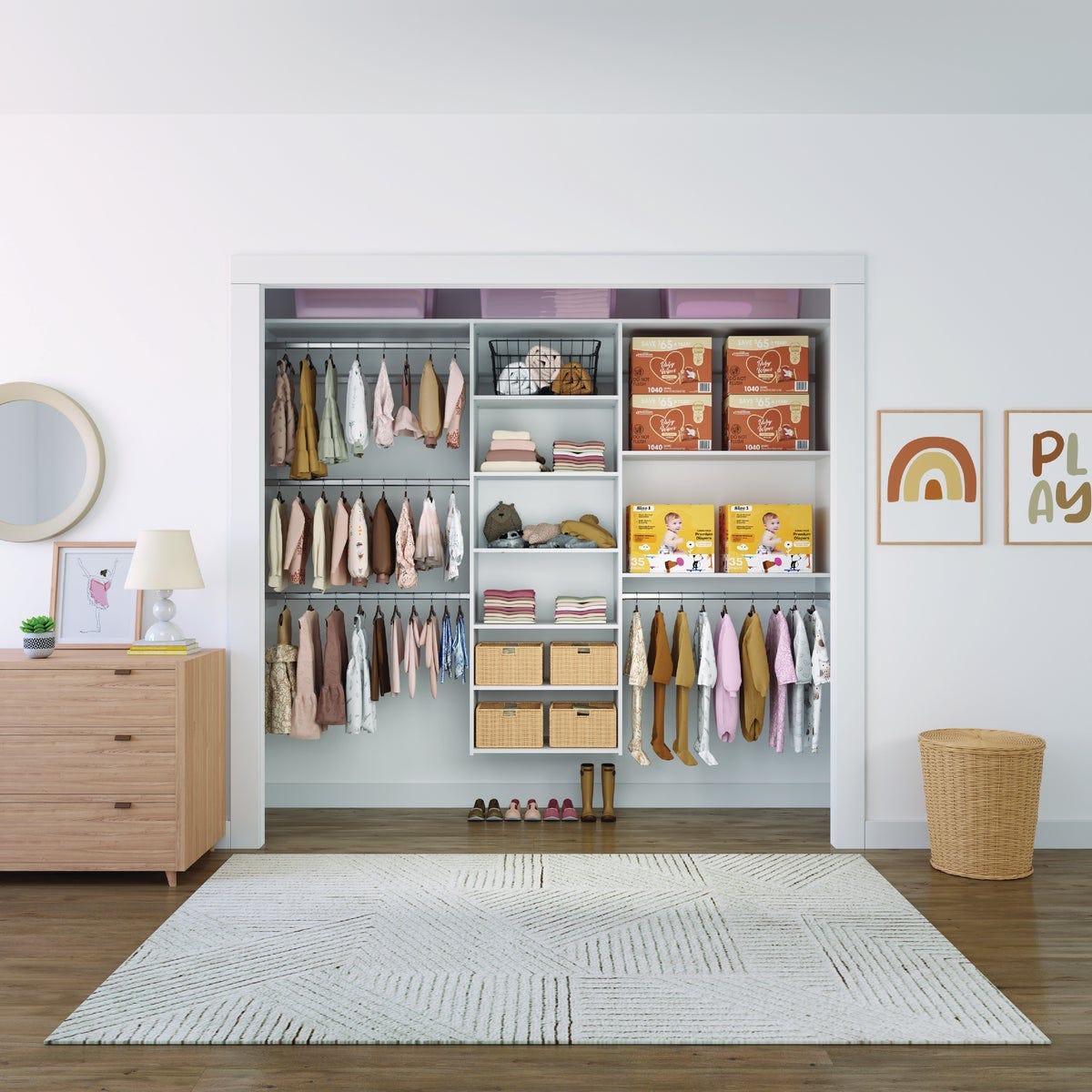 Easy Track Create Collection Wood Laminate Closet Kit - photo 5