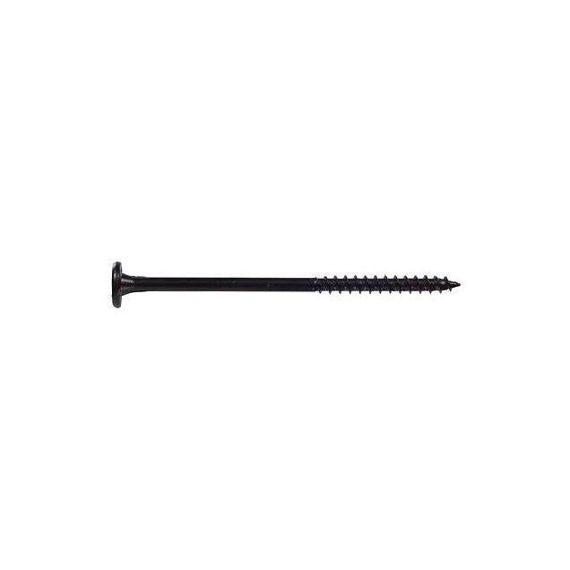 Hillman LumberTite Wood Screws, Star Drive, Black Ceramic, 1/4 x 4.5 In. (50-Pack)