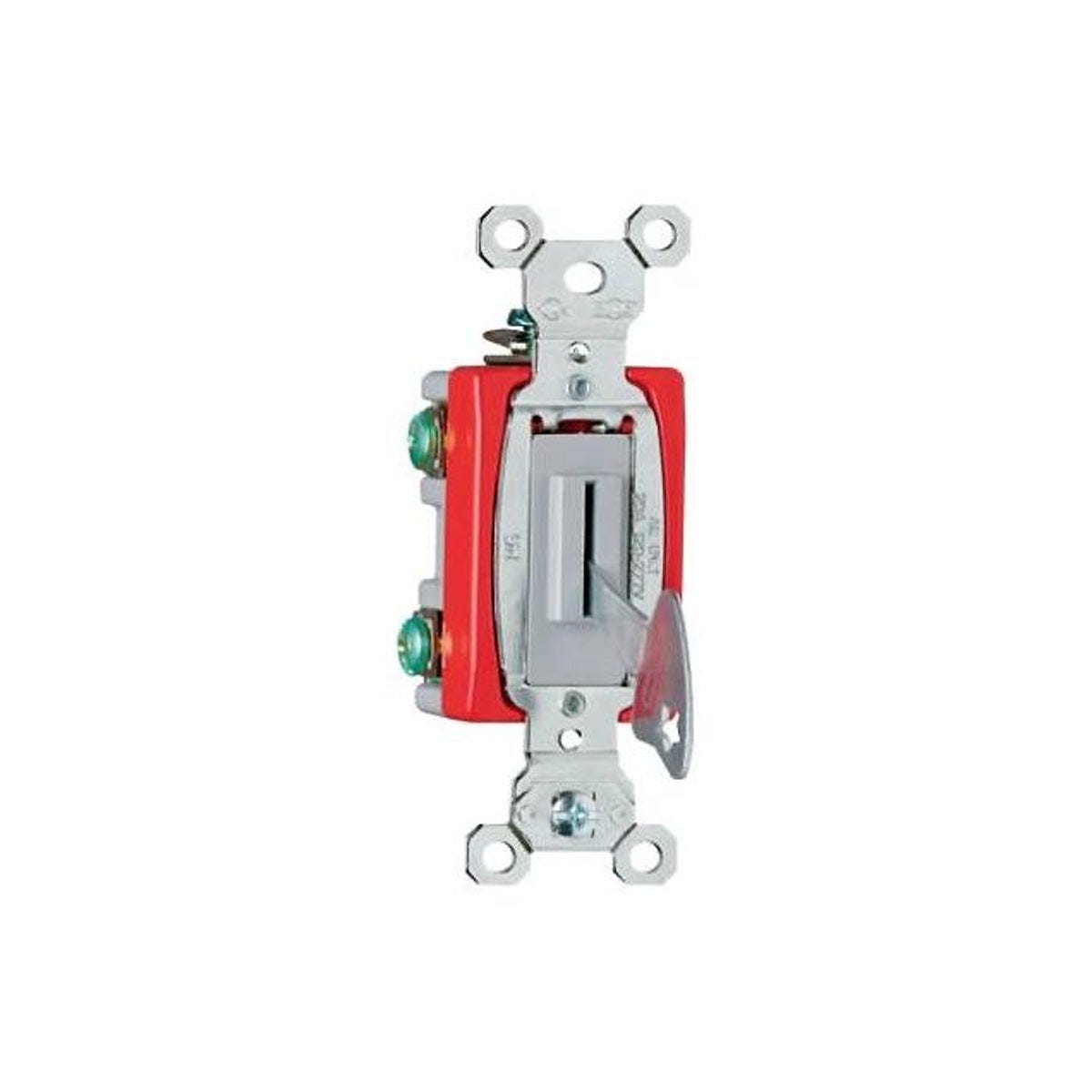 Legrand Pass & Seymour 20A Heavy-Duty Keyed Single-Pole Toggle Switch, Gray Legrand Pass & Seymour 20A Heavy-Duty Keyed Single-Pole Toggle Switch, Gray