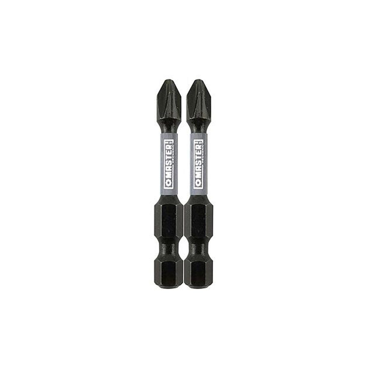 Master Mechanic 2 In. #2 Phillips Impact Power Bit (2-Pack)