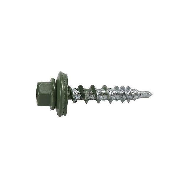 Hillman Power Pro #10 x 1.5 In. Evergreen Metal to Wood Self-Drilling Roofing Screws (250-Count) - photo 2 Hillman Power Pro #10 x 1.5 In. Evergreen Metal to Wood Self-Drilling Roofing Screws (250-Count) - photo 2