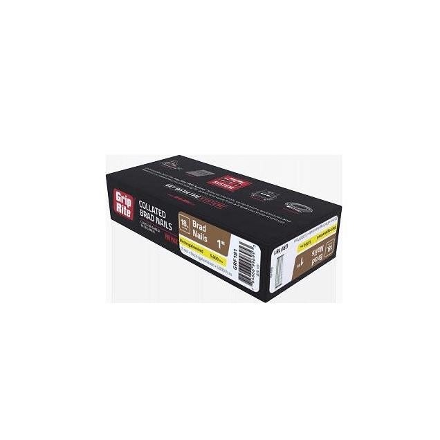 Grip-Rite 1 In. 18-Gauge Electrogalvanized Collated Brad Nails (5000 Ct.) - photo 2