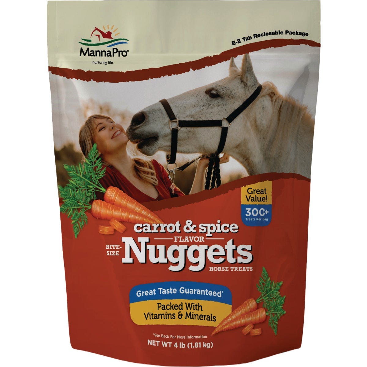 Manna Pro 4 Lb. Carrot & Spice Bite-Size Nuggets Horse Treat - photo 2 Manna Pro 4 Lb. Carrot & Spice Bite-Size Nuggets Horse Treat - photo 2