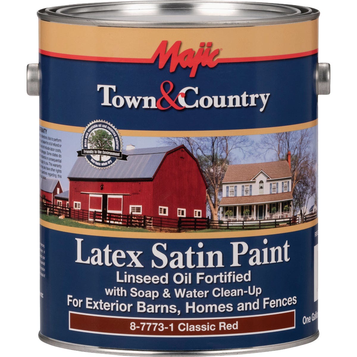 MAJIC Town & Country Exterior Latex Satin Paint, Classic Red, 1 Gal. - photo 2 MAJIC Town & Country Exterior Latex Satin Paint, Classic Red, 1 Gal. - photo 2