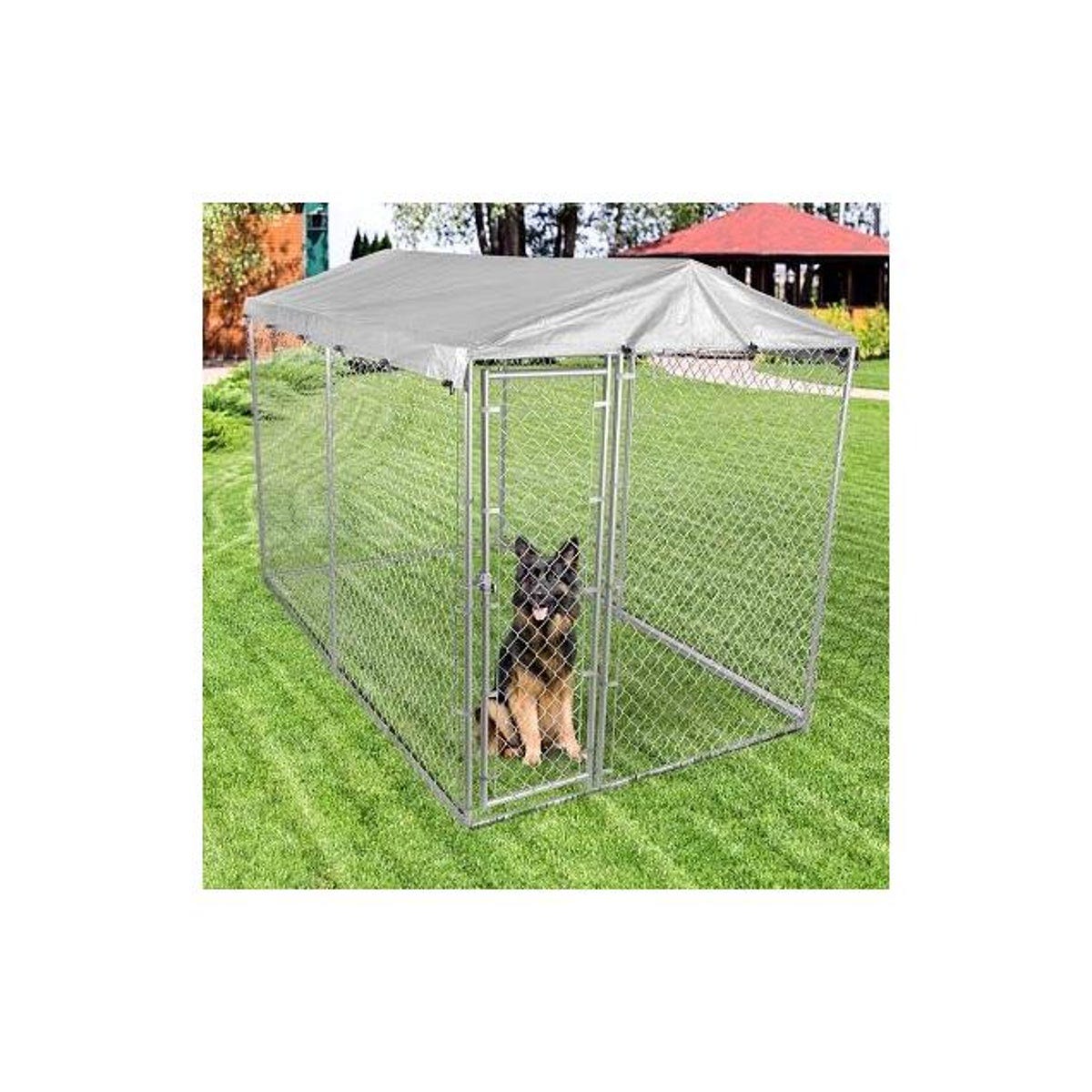 Pet Essentials 6 Ft. x 10 Ft. x 6 Ft. Chain Link Outdoor Pet Kennel - photo 3 Pet Essentials 6 Ft. x 10 Ft. x 6 Ft. Chain Link Outdoor Pet Kennel - photo 3