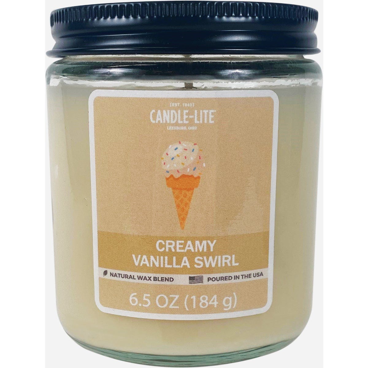 Candle-Lite 6.5 Oz. Creamy Vanilla Swirl Candle Candle-Lite 6.5 Oz. Creamy Vanilla Swirl Candle