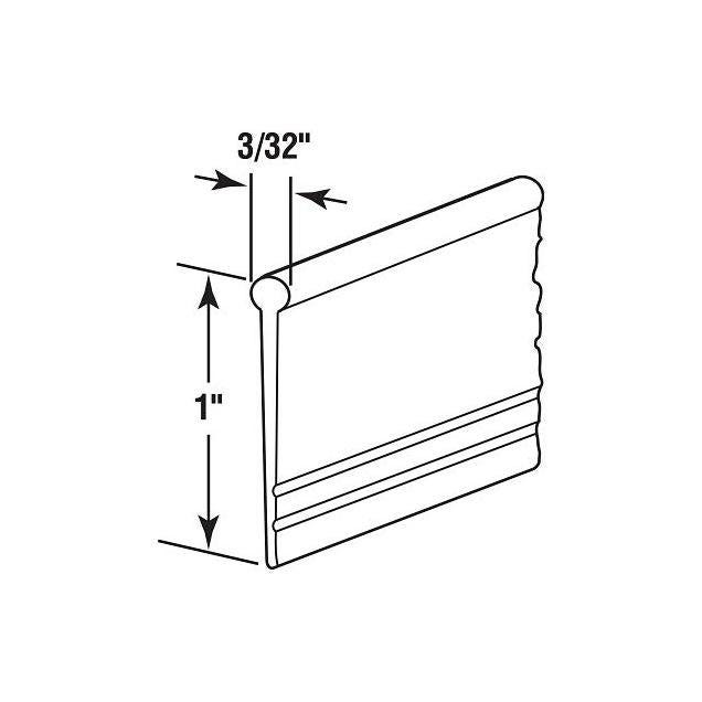 Prime-Line Clear Vinyl Shower Door Bottom Sweep - photo 2 Prime-Line Clear Vinyl Shower Door Bottom Sweep - photo 2