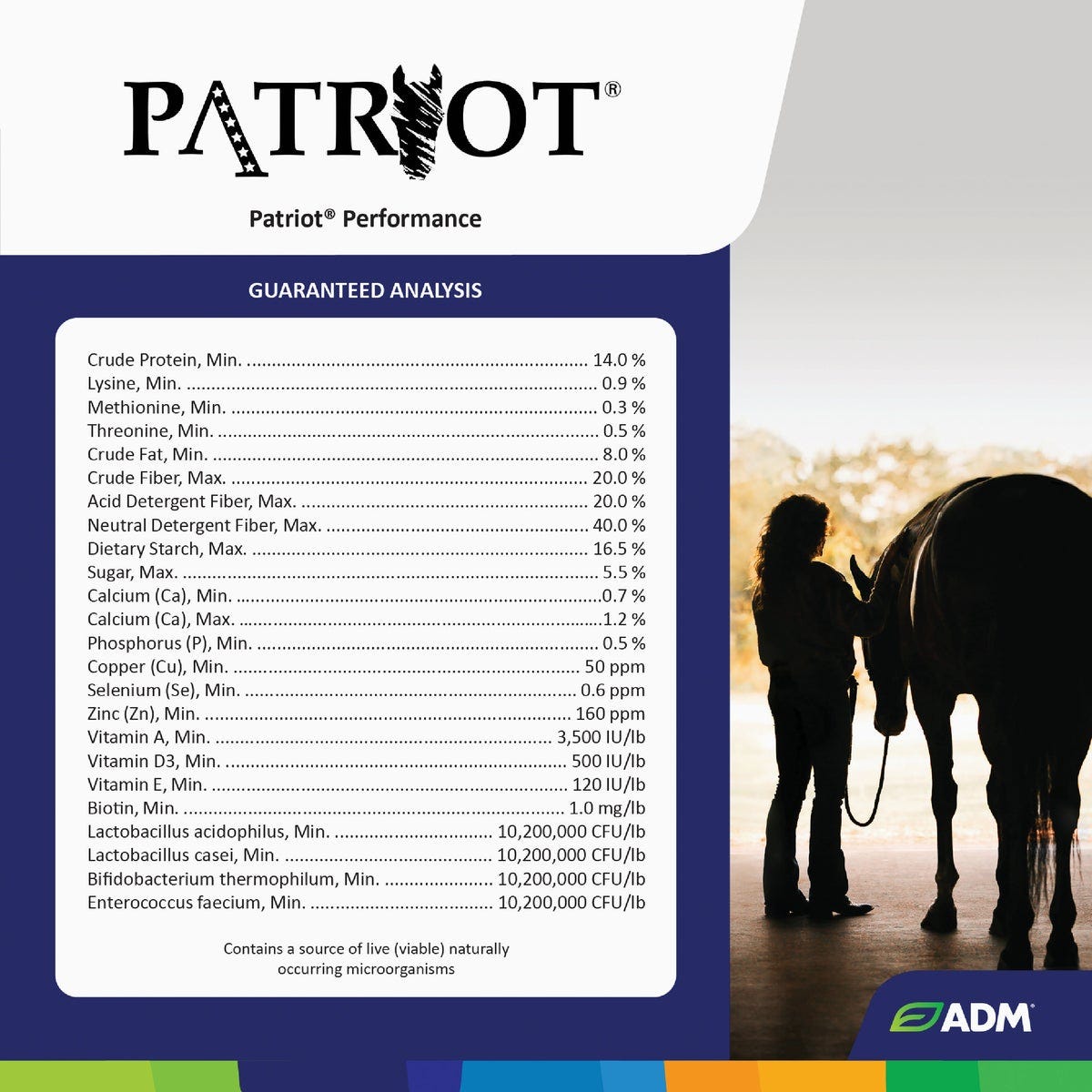 ADM Patriot 50 Lb. Performance Equine Feed - photo 4 ADM Patriot 50 Lb. Performance Equine Feed - photo 4